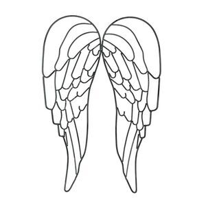 Distinctive Designs - Metal Wire Art Angel WIngs Wall Sculpture 25 inch - Gray